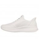 Skechers Slip-Ins Bobs Squad 4 - Key Lock női bebújós fehér sneaker cipő 117740-W