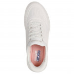 Skechers Slip-Ins Bobs Squad 4 - Key Lock női bebújós fehér sneaker cipő 117740-W