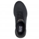 Skechers Slip-Ins Bobs Squad 4 - Key Lock női bebújós fekete sneaker cipő 117740-BBK