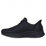 Skechers Slip-Ins Bobs Squad 4 - Key Lock női bebújós fehér sneaker cipő 117740-BBK