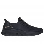 Skechers Slip-Ins Bobs Squad 4 - Key Lock női bebújós fehér sneaker cipő 117740-BBK