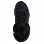 Skechers Uno Lite Cozy Leopard lányka - női fűzős cipzáras bokacipő 310362L-BBK