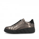 Rieker Revolution női fűzős metál lakkbőr sneaker félcipő W2601-91