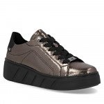 Rieker Revolution női fűzős metál lakkbőr sneaker félcipő W2601-91