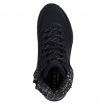 Skechers Uno Gen1 Darling Daze lányka - női fűzős cipzáras bokacipő 310566L-BLK