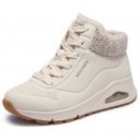 Skechers Uno Gen1 Darling Daze lányka - női fűzős cipzáras bokacipő 310566L-NAT
