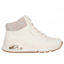 Skechers Uno Gen1 Darling Daze lányka - női fűzős cipzáras bokacipő 310566L-NAT