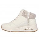 Skechers Uno Gen1 Darling Daze lányka - női fűzős cipzáras bokacipő 310566L-NAT