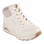 Skechers Uno Gen1 Darling Daze lányka - női fűzős cipzáras bokacipő 310566L-NAT Gyerek Skechers