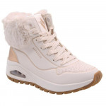 Skechers Uno Rugged Fall Shimmer női fűzős cipzáras bokacipő 167993-NTGD