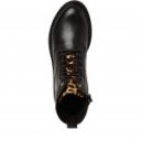 Marco Tozzi női fűzős-cipzáras fekete bőr bakancs 25238-45-098 07691