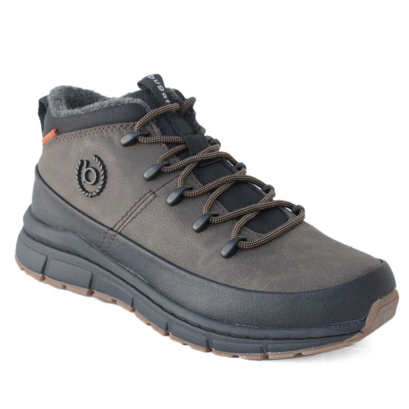 Bugatti férfi fűzős barna-fekete kombi bokacipő 331-AOS31-5069-6110 07693