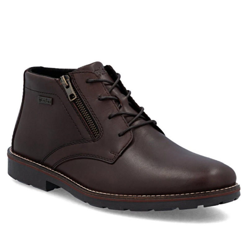 Rieker férfi fűzős cipzáras bokacipő RiekerTEX vízlepergető membránnal 15324-25