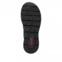 Rieker női fűzős cipzáras fekete bokacipő 55031-00