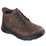 Skechers Slip-ins Arch Fit Garza - Ridley férfi barna bőr bokacipő 205514-COC