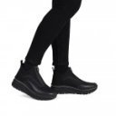 Rieker női elöl cipzáras fekete bokacipő 48053-00