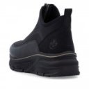 Rieker női elöl cipzáras fekete bokacipő 48053-00