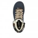 Rieker női fűzős cipzáras kék bokacipő 73343-15