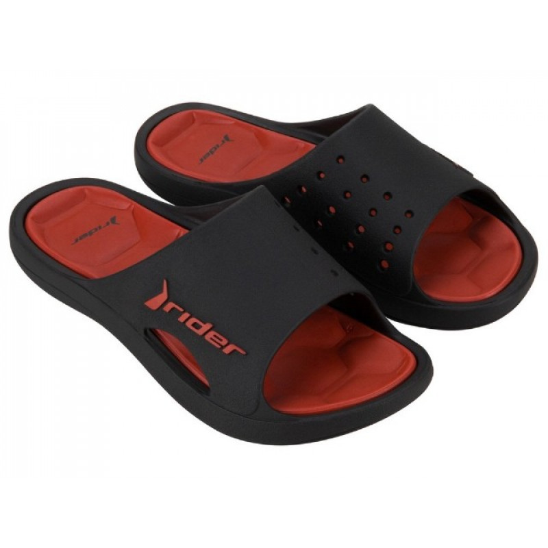 Rider Bay XIV férfi strandpapucs fekete piros  83632-BB243