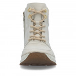 Rieker női fűzős cipzáras bézs bokacipő 44555-60