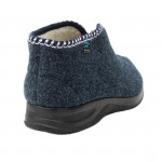 Fly Flot férfi cipzáras mamusz kék bokacipő gyapjú béléssel Q2788 IL BLUE 07702