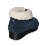 Fly Flot női bebújós cipzáras házicipő - mamusz Q3U04 IX kék 07703