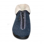 Fly Flot női bebújós cipzáras házicipő - mamusz Q3U04 IX kék 07703