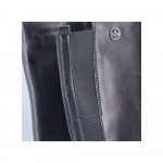 Rieker női fekete bőr csizma vario szárral 77684-00