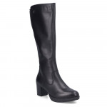 Rieker női fekete bőr csizma vario szárral 77684-00 Női Rieker