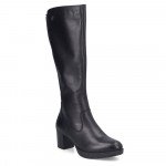 Rieker női fekete bőr csizma vario szárral 77684-00 Női Rieker