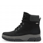 Jana női fekete fűzős cipzáras bakancs JanaTEX membránnal 26285-45-001 07713