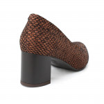 DiMarco női metál barna bőr körömcipő 2406-BRAZ 07711