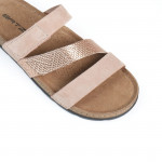 Batz Samantha nude mix női tépőzáras papucs