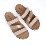 Batz Samantha nude mix női tépőzáras papucs