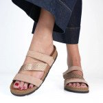 Batz Samantha nude mix női tépőzáras papucs Női Batz