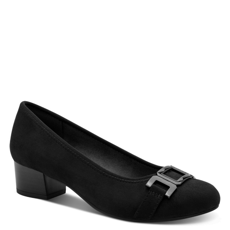 Jana Soft Line női fekete körömcipő 22369-45-001 07717