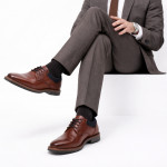 Bugatti férfi elegáns barna fűzős bőr cipő 315-A9G15-1000-6300 07720