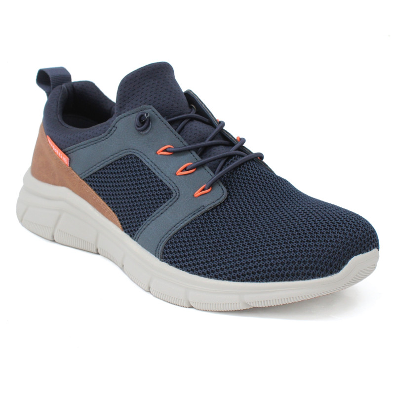 Bugatti férfi bebújós kék sneaker cipő gumis fűzővel 345-AFA65-6900-4100 07726