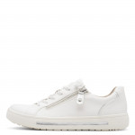 Jana női sportos fűzős cipzáras fehér-ezüst félcipő 23660-42-191 07731