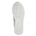 Jana női sportos sneaker fűzős cipzáras félcipő fehér-arany mix 23774-43-196 07733