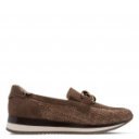 Jana női mokaszin félcipő barna mix 24766-42-394 07735