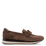 Jana női mokaszin félcipő barna mix 24766-42-394 07735