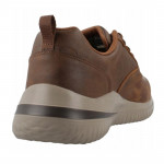 Skechers Delson 3.0 - Glavine férfi vízhatlan barna bőr félcipő 210661-CDB