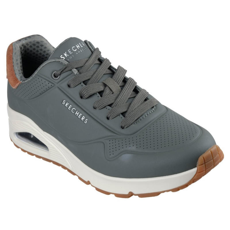 Skechers Uno Suited On Air férfi fűzős sneaker cipő olivazöld 183004-OLV