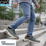 Skechers Uno Suited On Air férfi fűzős sneaker cipő olivazöld 183004-OLV
