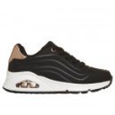 Skecher Uno Gen1 Shimmer Wave lányka - női fűzős sneaker cipő 310286L-BLK