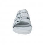 Saniflex női fehér papucs 3 csatos pánttal Wörishofer talpbéléssel 1331.11