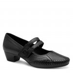 Jana Soft Line női tépőzáras feketebőr félcipő 22700-46-001 07742 Női Jana