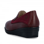 Rieker női bőr bebújós bordó félcipő L5356-35