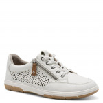 Jana női sportos fűzős cipzáras fehér félcipő 23665-44-100 07746 Női Jana